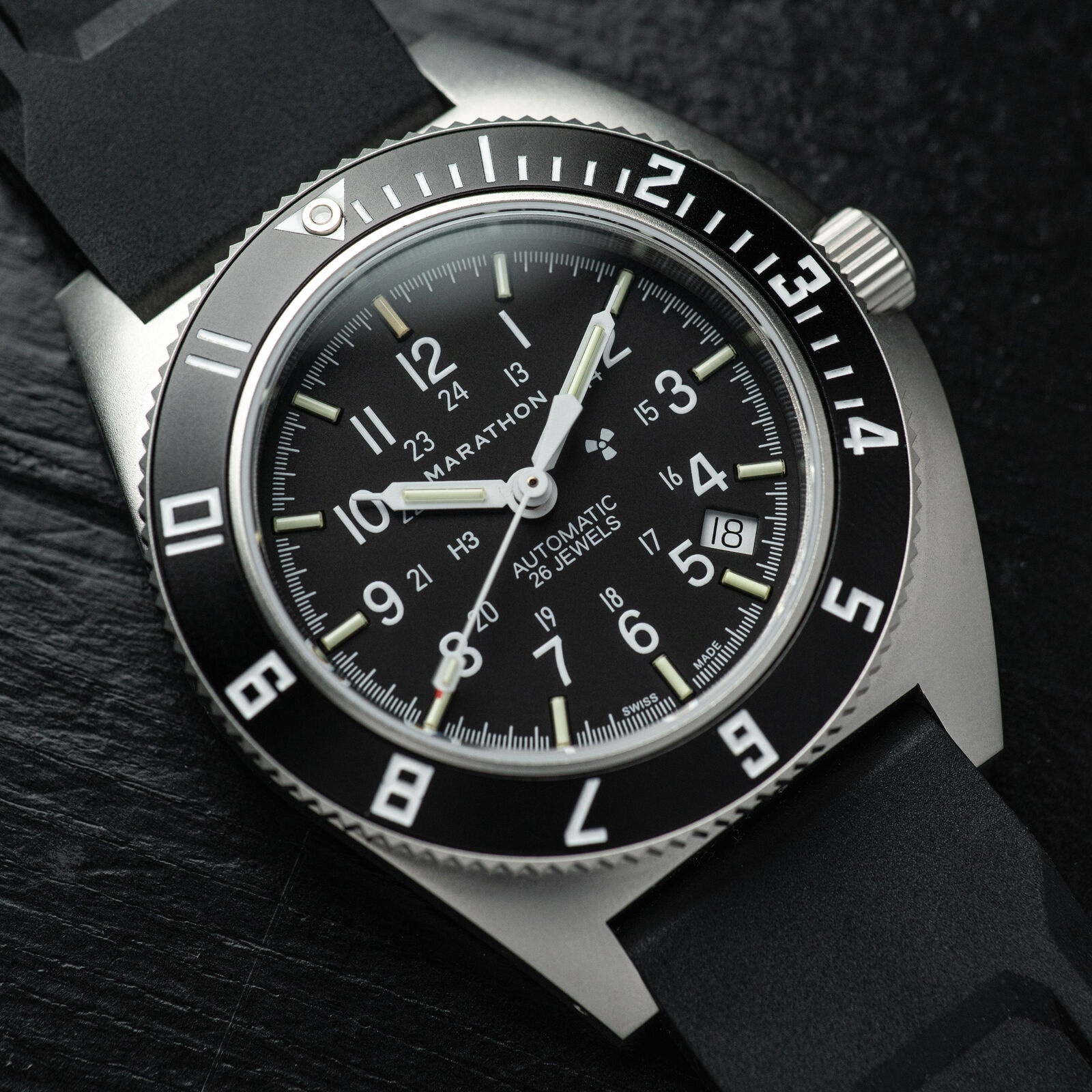 Marathon Steel Navigator Watch with Date Automatic
